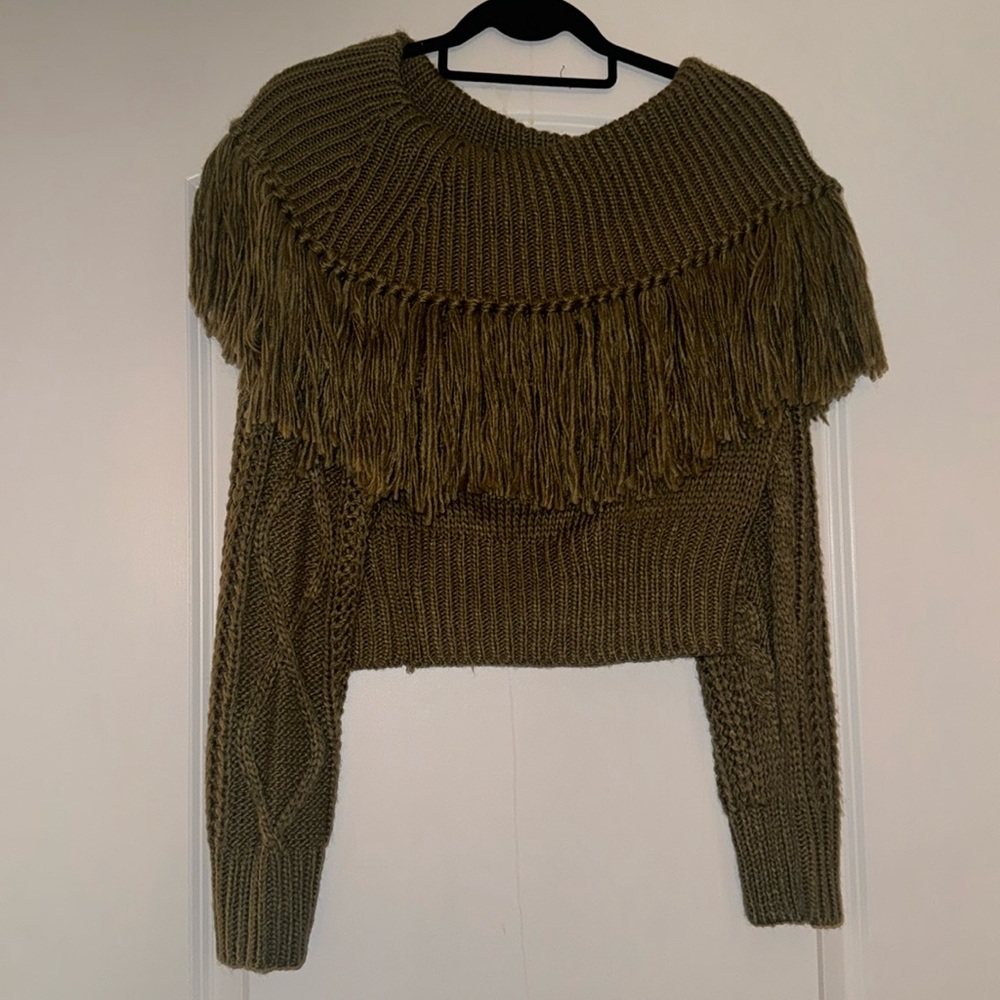 Swank Posh fringed Sweater